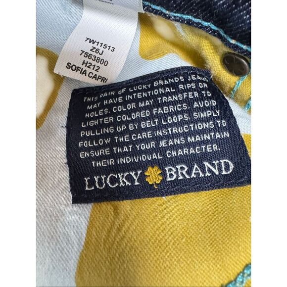Lucky Brand SOFIA CAPRI Jeans size 6/28 - Picture 6 of 14